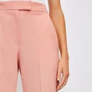 Polished Stretch Wool Blend Tapered Pants